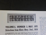 Traction Heritage #27 1972 May Vol 5 #3 Selections 1919 Electric Railway Journal