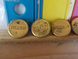 Button Pullman Lot of 5 Scoville  Gold in color