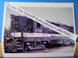 Photo Savannah & Atlanta Locomotive #2708 8X10 Color Greenville SC 1969