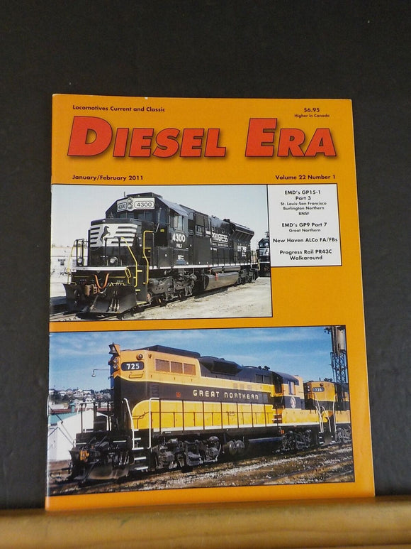 Diesel Era Magazine 2011 January February EMD GP15-1 pt 3 GP9 pt 7 New Haven Alc