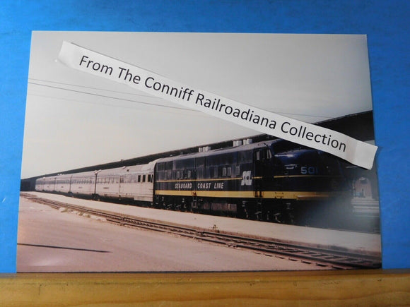 Photo Seaboard Coast Line Locomotive #501  8X11.5 Color