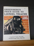 Greenburg’s Price Guide to Lionel TrainsO O-27 1915-1942 Std Gauge 1906-1940  SC
