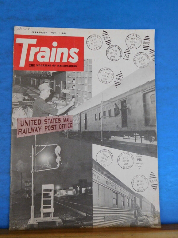 Trains Magazine 1971 February RPO past & present Double headed green, gold