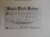 Kansas Pacific An Illustrated History by Robert Collins Soft Cover