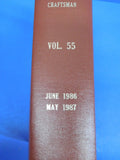 Railroad Model Craftsman Magazine Bound Volume 55 June 1986 - May 1987 RMC