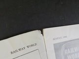 Railway World 1960 August Vol 21 No 243 5600 class tank locomotives Betchwood Qu