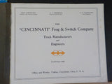 Cincinnati Frog & Switch Company, The Track Work Catalog No 5 1924