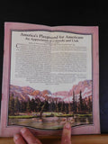 Burlington Route Scenic Colorado & Utah 1926? brochure