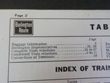 Burlington Route System Public Timetable 1959 May-October