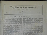 Model Railroader Magazine 1936 May Three kinds of scale speed