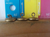 Button Pullman Lot of 3 Waterbury   small Gold in color