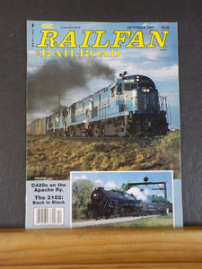 Railfan & Railroad Magazine 1987 October C420s Apache Ry The 2102 back in black