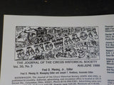 Bandwagon 1986 May June Circus Magazine John Robinson 1927 season Stowe Bros Cir
