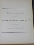 Norfolk and Western Railway Annual Report 27th year ended December 31 1922 MAP