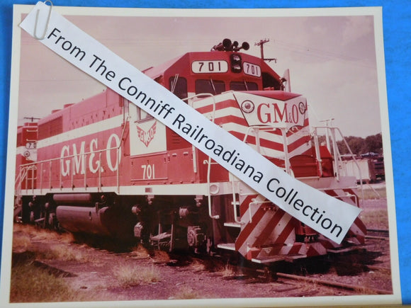 Photo Gulf Mobile & Ohio Locomotive #701 8X10 Color