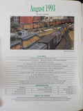 Model Railroading 1993 August Center-cab diesel B&O F3 Modern 20' dry box contai