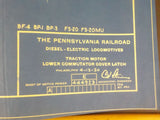 Blueprint PRR Diesel-Electric Locomotives Traction Motor Lower commutator 444923