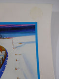 Print Union Pacific #3600 and #3601 Winter Scene 10 x 13 No Date