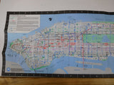 Map Manhattan Bus Map 1991 New York City Transit Authority Foldout map