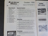 Railroad Model Craftsman Magazine 1990 October DL&W Branch Modular railroading