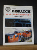 S Gaugers Dispatch Vol 16 #4 1993 August Membership Directory 1993-1994