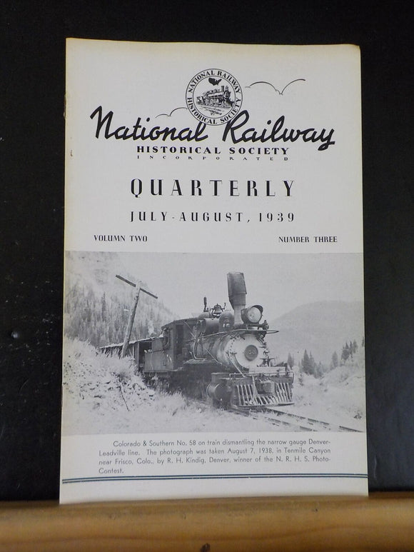 NRHS Quarterly 1939 July-August Vol.2 No.3 Bay State System Consolidations & Mik