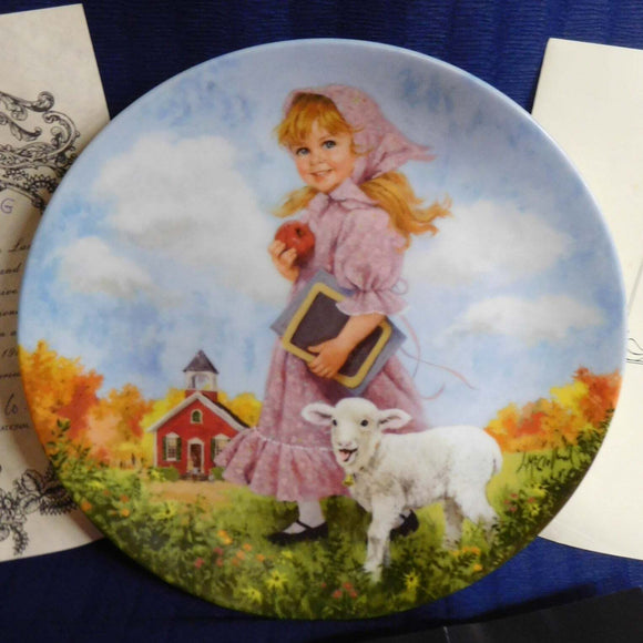 Plate Mother Goose Mary Had a Little Lamb by John McClelland