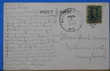 Postcard New B&O Building Baltimore MD Post Marked 1908
