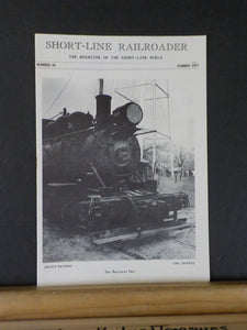 Short-Line Railroader #33 1957 Summer Ontario & Western Lakeland Ry Long Bell Lu