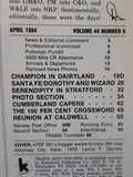 Trains Magazine 1984 April Cumberland Capers Santa Fe/Dorothy And Wizard