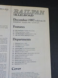 Railfan & Railroad Magazine Complete Year 1987 Complete Year  8 issues