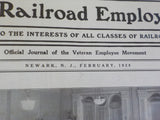 Railroad Employee, the 1928 February V37 #11 Lackawanna NJC LV Erie