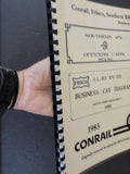 Conrail Frisco Southern Rr Business Cars of   Spiral bound