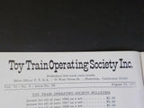 TTOS Bulletin Vol 6 #8 1971 August Train Operating Society Flashing Grade Cr