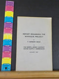 Report Regarding Wanaque Project by F Herbert Snow North Jersey Dist 1927 Aug