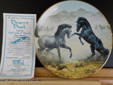 Plate Unbridled Spirit collection Desert Duel Plate #0197A COA Horses   P0117