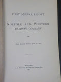Norfolk and Western Railway Annual Report 1st Nine months ending  June 30 1897