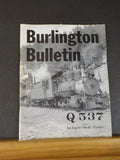 Burlington Bulletin #41 Q 537 & Ira Eigsti's Buda Illinois CB&Q #537 2-8-0 narro