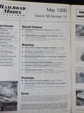 Railroad Model Craftsman Magazine 1990 May Model logging switcher CPS Wooden cab