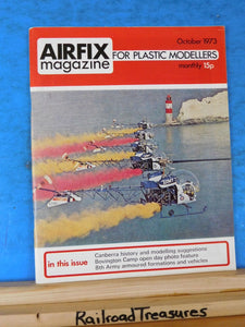 Airfix Magazine V15 #3 October 1973 for plastic modelers  Caberra history 8th ar