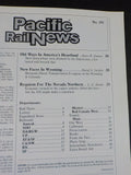 Pacific Rail News #293 1988 April Nevada Northern Mountain diesel transportation
