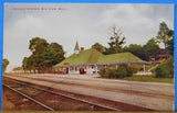 Postcard Railway Station Bay View Michigan UNDATED