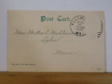 Postcard United States Coaling Station East Lamoine, Me Postmarked 1906