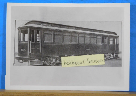 Photo Washington Arlington & Falls Branch Passenger Car #100 4 ¼ x 3