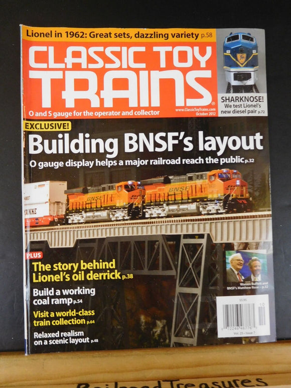 Classic Toy Trains 2012 October Building BNSF's layout Lionel oil derrick Workin