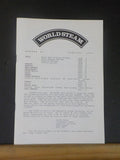 World Steam #87 January 1986 USA Hungary India Soain Turkey