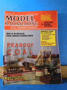 Model Railroading 1989 January Freight cars Century diesel details Stone Walls