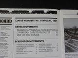CTC Board Railroads Illustrated #140 1987 February Canadian Forest Products