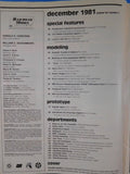 Railroad Model Craftsman Magazine 1981 December Snow scenes SDP45 model Small tr