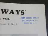 Railways #50 1944 June Vol 5 #50 The Pictorial Railway Journal Metropolitan Dist